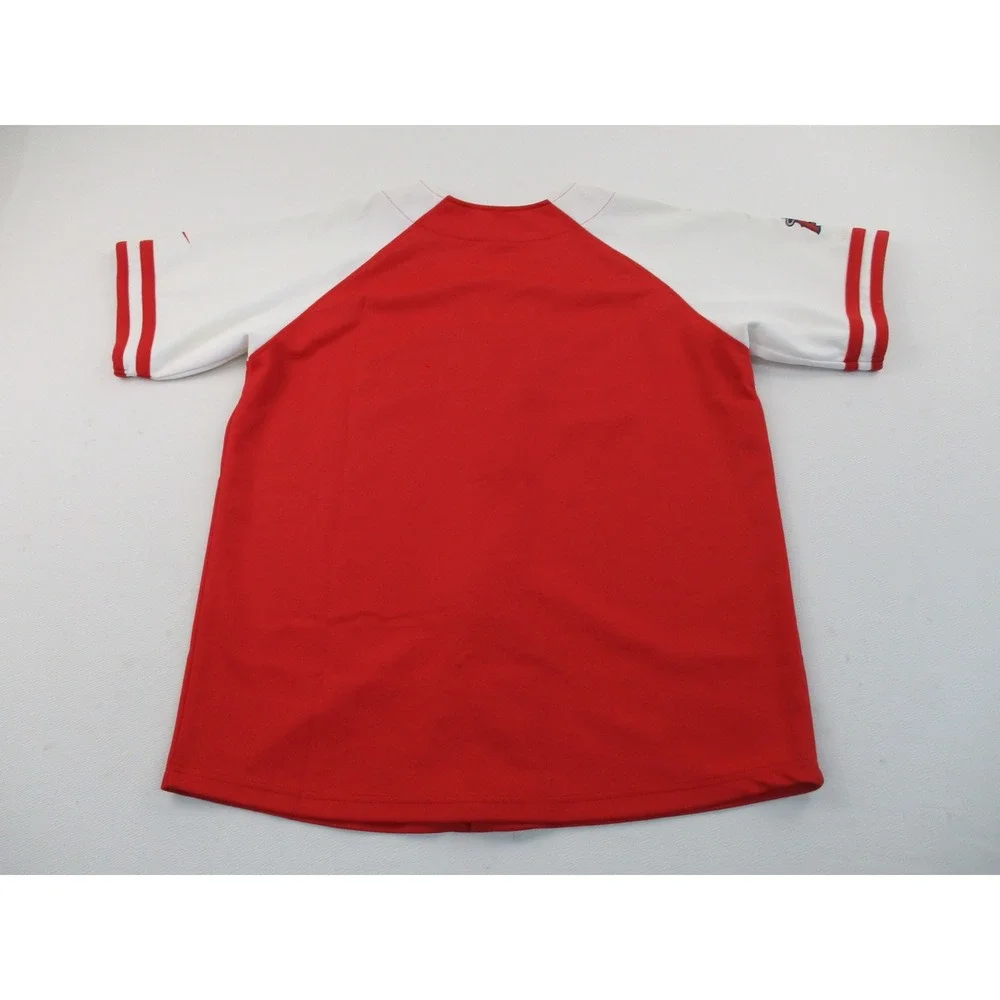 Nike Baseball Jersey Kids XL Red Los Angeles Angels Embroidered Button Up